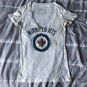 Winnipeg jets nhl hockey v-neck